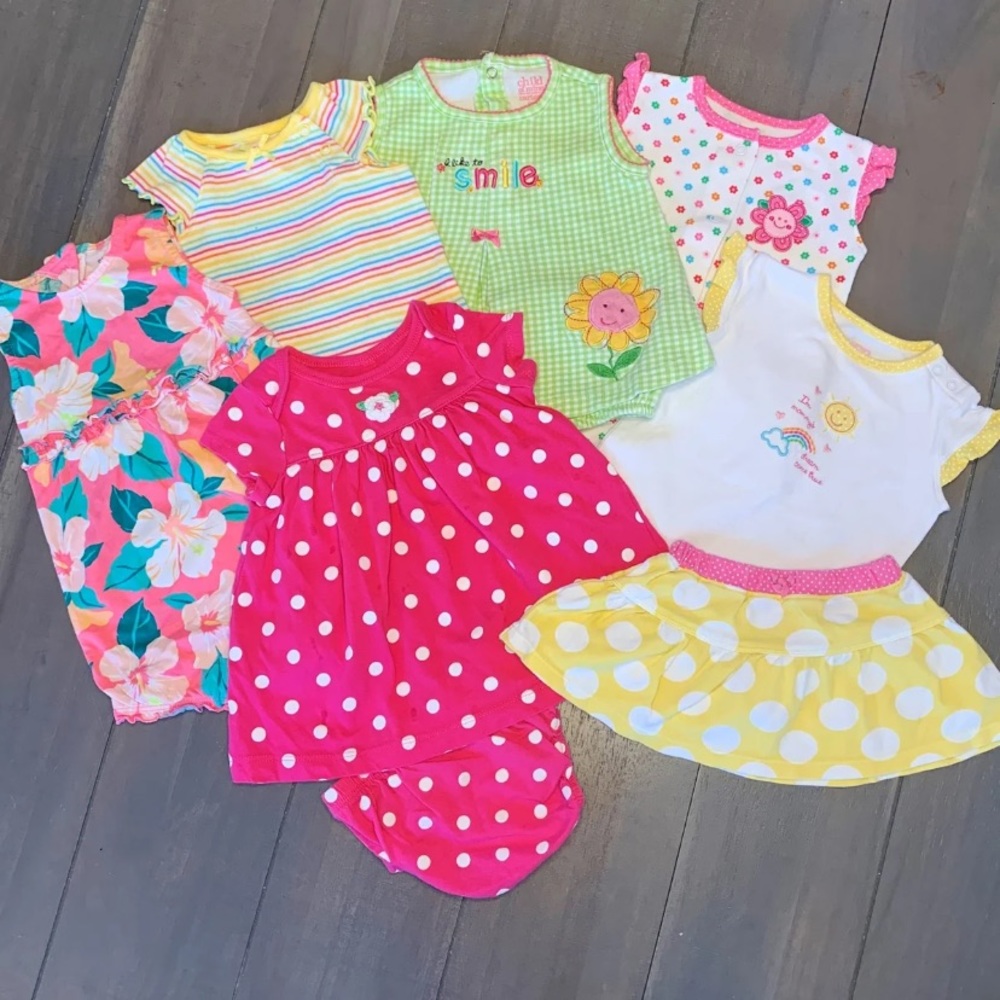 3-6M 8 Piece Baby Girl Outfit Bundle Set